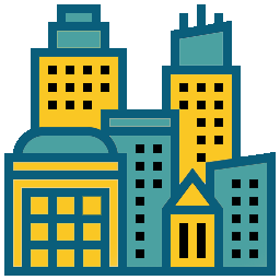 Community, housing, CRA, and neighborhoods icon
