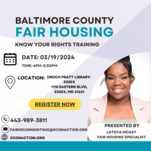 Fair Housing training announcement