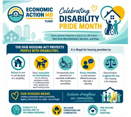 disability pride month fair housing graphic