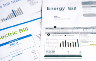 photo of utility bills
