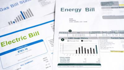 photo of electric bills
